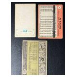 Al Kaline 3 Card Vintage Baseball Lot