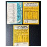 Gaylord Perry 3 Card Vintage Baseball Lot 1965 and 1968