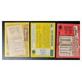 3 Joe Montana Vintage Football Cards 1982 (2nd Year), 1986, and 1987