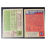 Lawrence Taylor 1984 and 1985 Topps Football Cards
