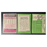 OJ Simpson 3 Card Vintage Football Lot 1977 and 1978