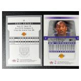 Kobe Bryant 2 Card Basketball Lot