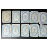 10 Card 1971 Topps Football Vintage Game Cards - Bart Starr, Fran Tarkenton, Joe Namath and More