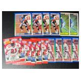 15 Card Barry Sanders, Bo Jackson, Deion Sanders Football and Baseball Card Lot