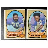 Jim Marshall and Carl Eller 1970 Topps Vintage Minnesota Vikings Football Cards
