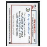 Jose Canseco Auto  056/150 2022 Topps Archives #72DB-JC Oakland Athletics Baseball Card