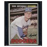 Don Drysdale   1967 Topps #55 Los Angeles Dodgers Baseball Card