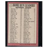 NL 1968 Home Run Leaders - Willie McCovey/Richie Allen/Ernie Banks   1969 Topps #6 San Francisco Giants/Philadelphia Phillies/Chicago Cubs Baseball Card