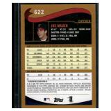 Joe Mauer RC  2002 Topps #622 Minnesota Twins Baseball Card