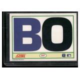 Bo Jackson Iconic Card   1990 Score #697 Kansas City Royals Baseball Card