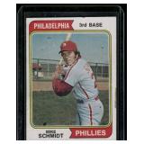 Mike Schmidt 2nd Year   1974 Topps #283 Philadelphia Phillies Baseball Card