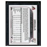 Drew Ellis Auto   2022 Topps Chrome Rookie Autographs #RA-DE Arizona Diamondbacks Baseball Card