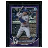 Mookie Betts Purple Mojo  200/250 2025 Bowman Chrome #16 Los Angeles Dodgers Baseball Card