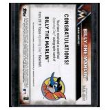 Miami Marlins Billy The Marlin Mascot Auto   2016 Topps #404 Miami Marlins Baseball Card