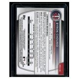 Byron Chourio Auto   2025 Bowman Chrome #BMA-BC Minnesota Twins Baseball Card