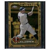 Harmon Killebrew Gold Refractor  61/99 2024 Topps Chrome #68 Minnesota Twins Baseball Card