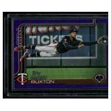 Byron Buxton Purple Foil  247/250 2025 Topps #530 Minnesota Twins Baseball Card