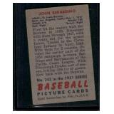 Johnny Berardino RC  1951 Bowman #245 St. Louis Browns Baseball Card