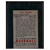 Steve Gromek   1951 Bowman #115 Cleveland Indians Baseball Card