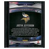 Justin Jefferson   2024 Panini Prizm Fireworks #8 Minnesota Vikings Football Card