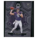 J.J. McCarthy RC  2024 Panini Mosaic #310 Minnesota Vikings Football Card