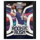 J.J. McCarthy RC  2024 Panini Rookies & Stars Rookie Rush #RR-JMY Minnesota Vikings Football Card
