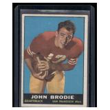 John Brodie RC  1961 Topps #59 San Francisco 49ers Football Card