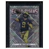JJ McCarthy RC  2023 Bowman University Chrome Unexpected Delights Early Risers #ER-3 Michigan Wolverines Football Card