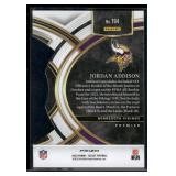Jordan Addison Die Cut RC  2024 Panini Select #453 Minnesota Vikings Football Card