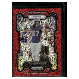 T.J. Hockenson   2023 Panini Prizm Red #198 Minnesota Vikings Football Card