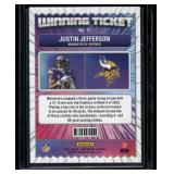 Justin Jefferson   2024 Panini Contenders Winning Ticket #11 Minnesota Vikings Football Card