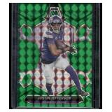Justin Jefferson   2024 Panini Mosaic Green #143 Minnesota Vikings Football Card