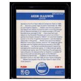 Akeem Olajuwon   1987 Fleer Stickers #3 Houston Rockets Basketball Card