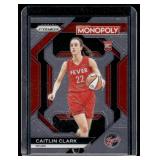 Caitlin Clark RC  2024 WNBA Monopoly Prizm #WNBA27 Indiana Fever Basketball Card