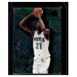 Kevin Garnett RC  1996 Fleer Metal Tempered Steel #4 Minnesota Timberwolves Basketball Card
