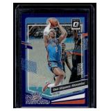 Shai Gilgeous-Alexander   2023 Donruss Optic Purple Prizm #104 Oklahoma City Thunder Basketball Card