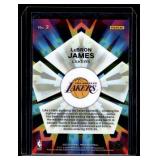 LeBron James   2023 Panini Prizm Kaleidoscopic Prizms Blue Wave #2 Los Angeles Lakers Basketball Card