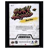 Brock Faber   2023 Upper Deck Credentials Highly Anticipated #HA-11 Minnesota Wild Hockey Card