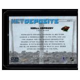 Kirill Kaprizov   2020 Skybox Metal Universe Net Deposits #ND-1 Minnesota Wild Hockey Card