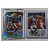 Andre Johnson Refractor /499 and Clinton Portis 2003 Topps Pristine #55 and #43 Football Cards