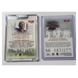 Andre Johnson Refractor /499 and Clinton Portis 2003 Topps Pristine #55 and #43 Football Cards