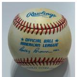 Tom Kelly Signed Baseball With MLB COA Rawlings OMLB Selig Ball Minnesota Twins