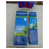 New 10 in total solar garden lights. As shown.