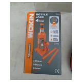 New Workin 4 ton bottle jack & booster cables. As shown.