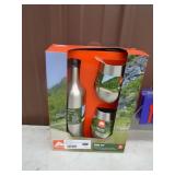 Ozark trail stainless wine holder & glass. As shown.