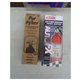Qty of 2 new fire extingushers. As shown.