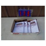 Flat of 16 hankerchiefs. 100% cotton. As shown.