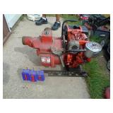 Homelite 3 gas trash pump. Cast iron with spare housing. Tested & works. As shown.