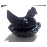 Black Hen on Nest 3.5" Mosser