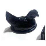 Black Hen on Nest 3.5" Mosser